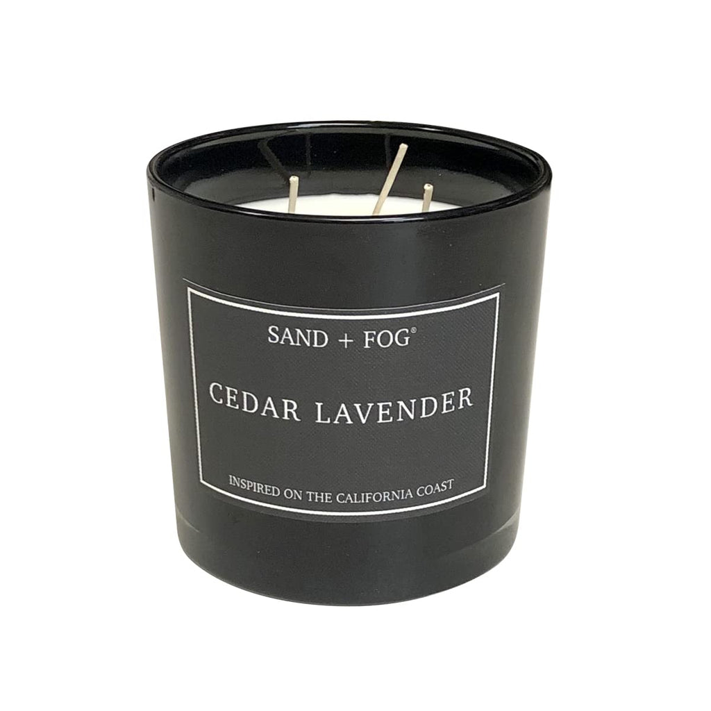 Scented Candles - Cedar Lavender - Additional Scents and Sizes - 3 Wicks 100% Cotton Lead-Free - Luxury Air
