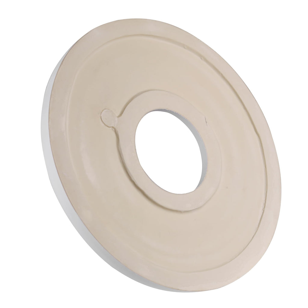 12-1/2" OD x 3-15/16" ID x 1-3/8"P Beaded Round Ceiling Medallion,Primed PU Foam Ceiling Trim for Chandeliers