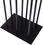 Tall Floor Candle Holders for 9 Arm Candlesticks, Metal Iron Black Candelabrallar Tealight Candles on Party Reception