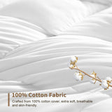 100% Cotton Lightweight Down Alternative Comforter, Queen (88x88)