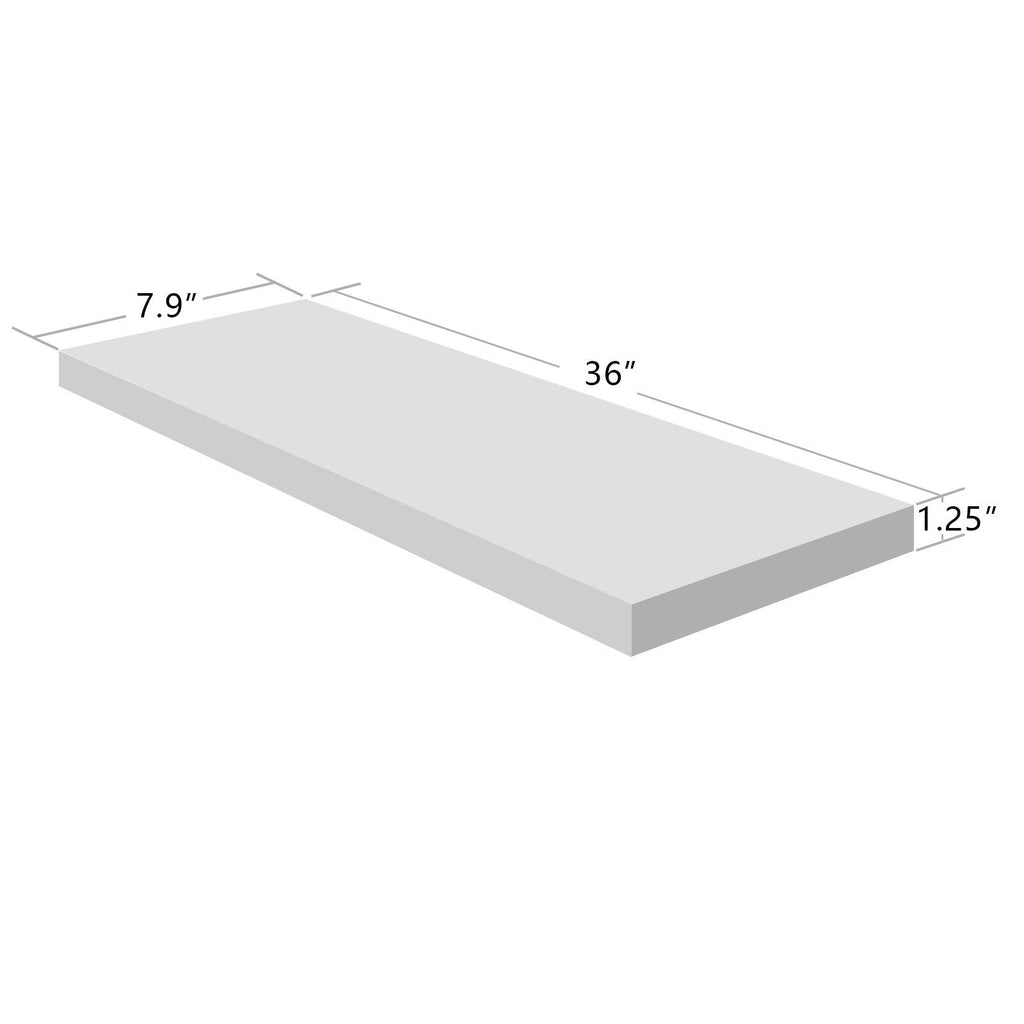 Simons Floating Wall Shelf Ledge Shelves(36-inch, White)