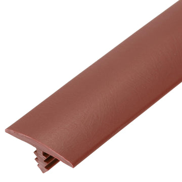 T Rubber Trim Molding 1-3/32 Inch x 10ft Edge Banding Trim Red Brown