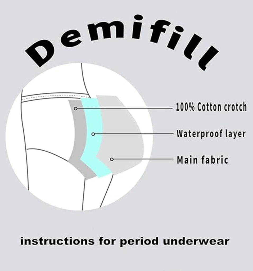 Teen Girls Period Panties Juniors First Period Starter Underwear Soft Briefs Pack of 6 Multipack