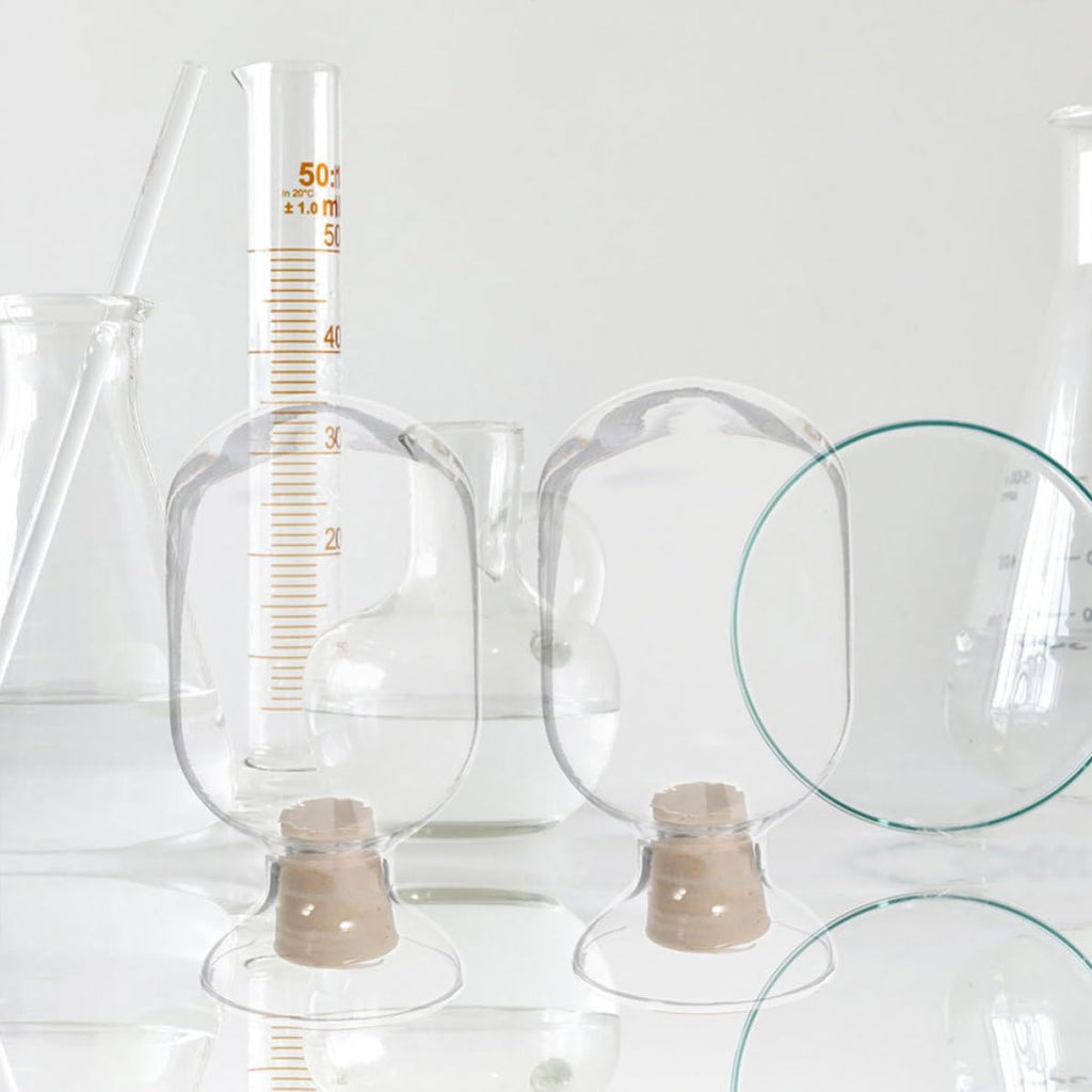 Glass Match Holder Storage Bottles with Lid Design Decorative Match Cloche Jars Easy to Carry and Multiple Uses - Set of 3