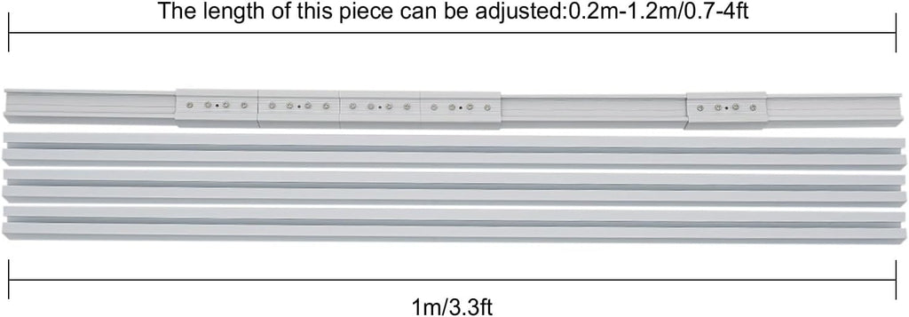 Smart Curtain Track with Remote Control, Motorized Curtain Rod Smart Electric Drape Track System 88.18lbs Capacity