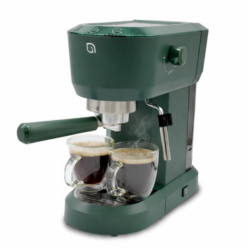 Eco Series Espresso Machine 15 Bar with Milk Frother Steam Wand, Built-In Tamper & Hot Water Dispenser, 1350W