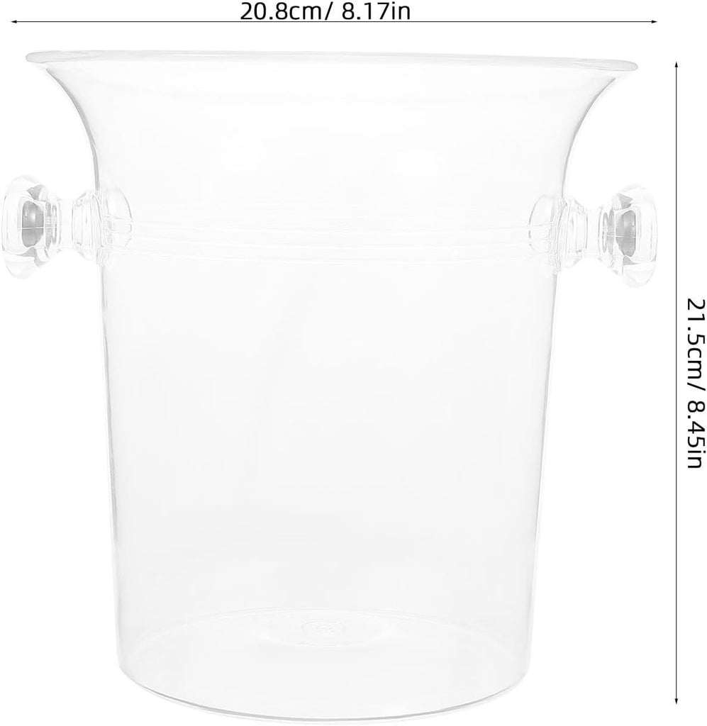 Acrylic Ice Bucket with Handle for Bar and Pub Service