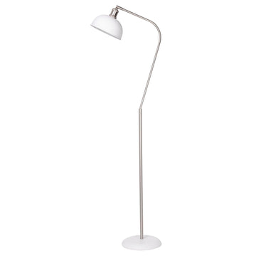 Halo Silver 61" Floor Lamp with Adjustable Head Reading Lamp