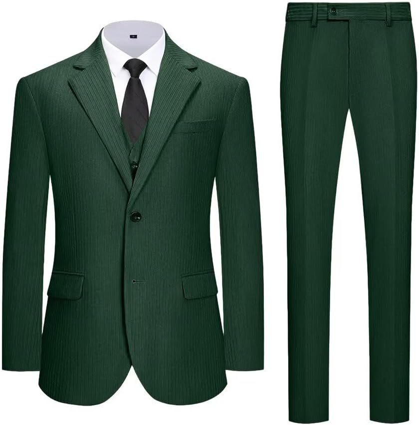 Retro Corduroy Boys Suit 3 Piece Slim Fit Kid Suits Tuxedo Set for Boy