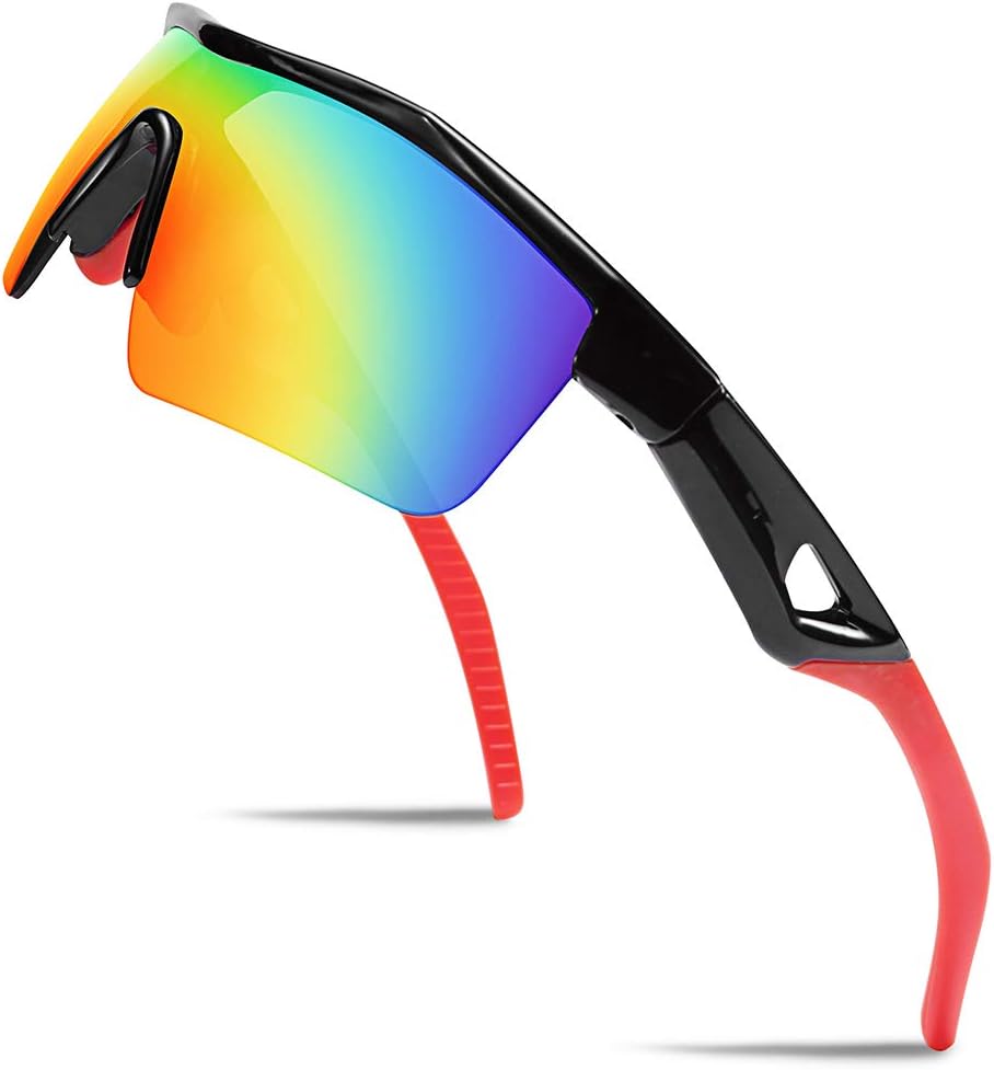 Kids Polarized Sports Sunglasses, TR90 UV400 Baseball Cycling