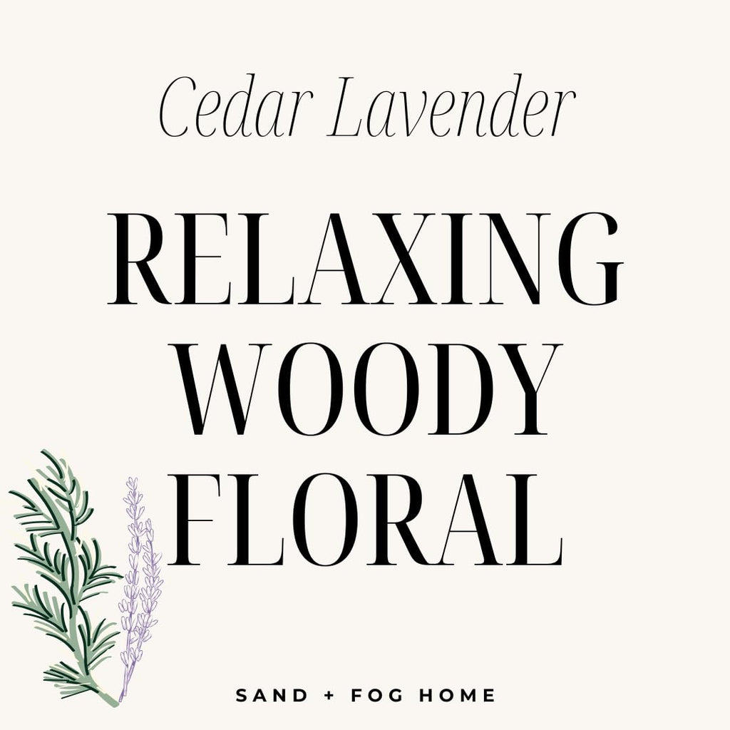 Scented Candles - Cedar Lavender - Additional Scents and Sizes - 3 Wicks 100% Cotton Lead-Free - Luxury Air