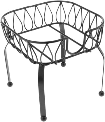 Metal Iron Drink Dispenser Stand Basket Tea Bucket Holder Stand for Pub Bar Cafe Tea Wine Beer Used S
