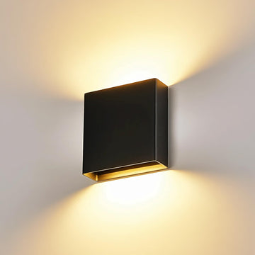 Indoor Outdoor Wall Light, 5%-100% Dimmable, 5 Color Temperature Selectable, Modern Wall Sconce Porch