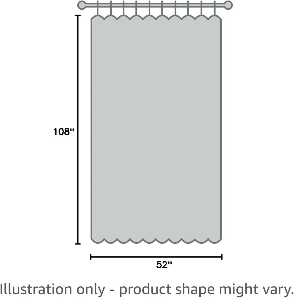 Burlap Linen Look Outdoor Curtain 2 Panels | Waterproof Sheer Curtains for Pergola, Porch, Cabana, Gazebo Grommet