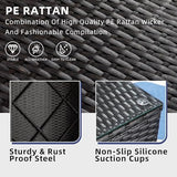 5-Piece PE Rattan Outdoor Patio Furniture Set | Beige All-Weather Resistant for Backyard, Garden & Porch