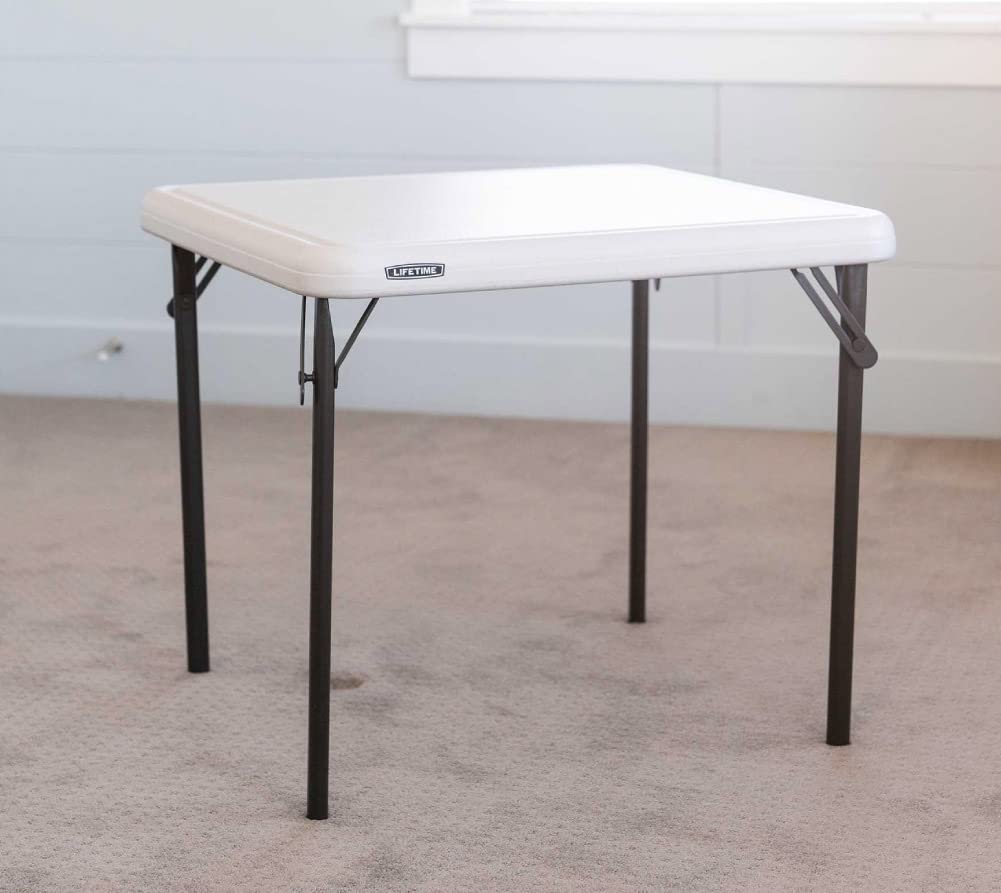 Kids Folding Table, Almond, 24"