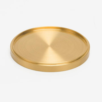 Heavy Brass Coasters for Drinks,Solid Copper Cup Holder Teacup Mat,Enhance Your Table Bar with Elegant Gold Decor