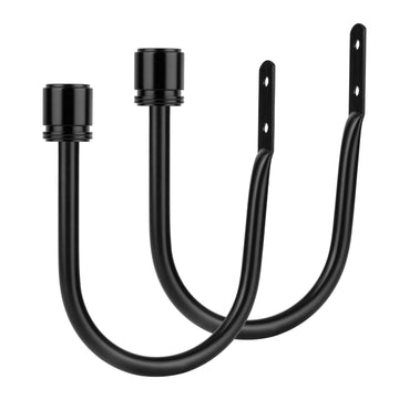 Curtain Holdbacks 2 Pack for Windows, Black(1 Pair/2 Pack), Large