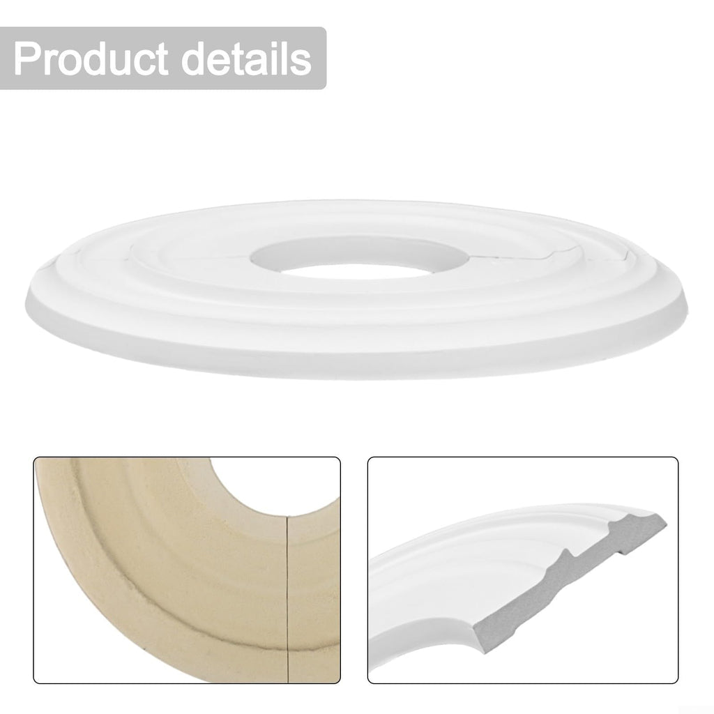 12 Inch Round Ceiling Medallion PU Decorative Cover for Fan and Light