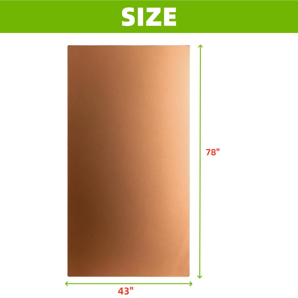 Pure Copper Fabric Blocking RFID/RF-Reduce EMF/EMI Protection Conductive Fabric- Prevent from Radiation/Singal/WiFi