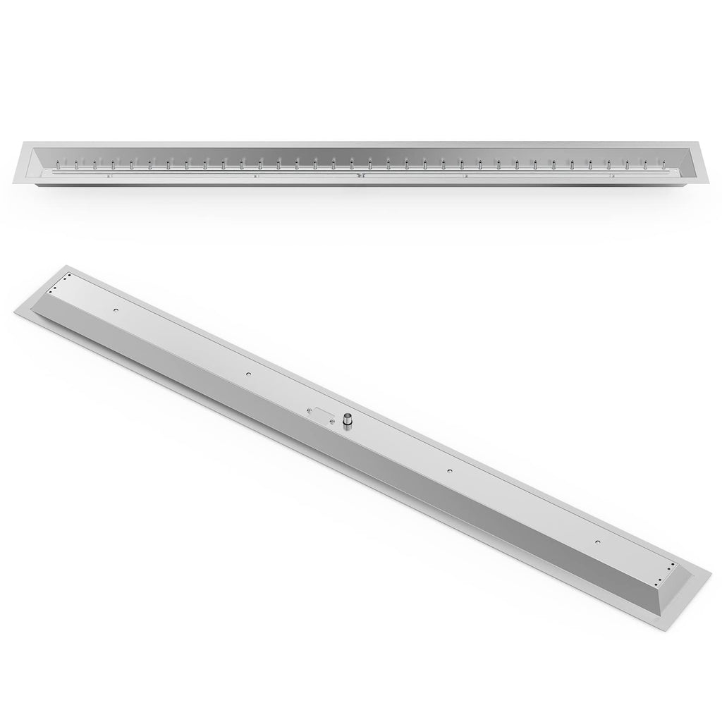Linear 72" x 6" Drop-in Fire Pit Pan with Jet Burner
