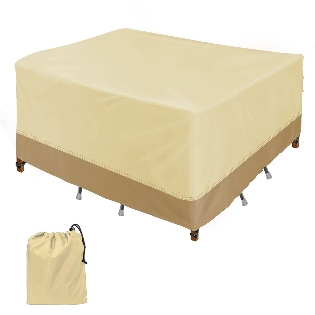 ICOVER Patio Furniture Cover, 76"x76" Square/Round Balcony Tables Covers, Easy On/Off, Waterproof Dustproof