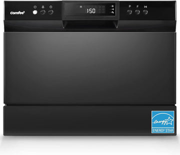 Countertop Dishwasher, Portable Dishwasher, 6 Place Settings & 8 Washing Programs, Speed, Baby-Care,