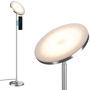 LED Torchiere Floor Lamp with Remote Control, Standing Lamp