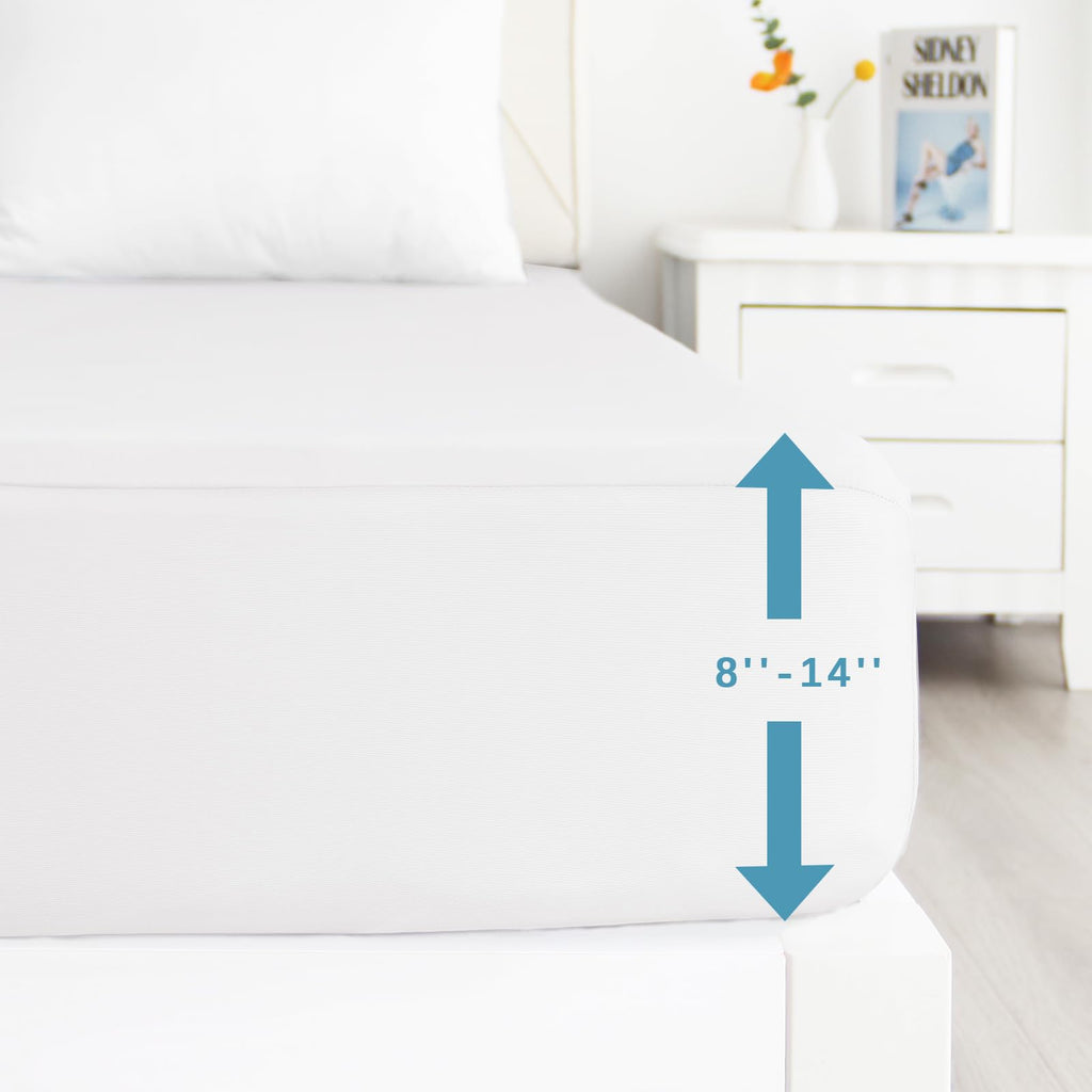 Twin Fitted Sheet 2 Pack, Twin Bedding Fitted Sheets Only, White