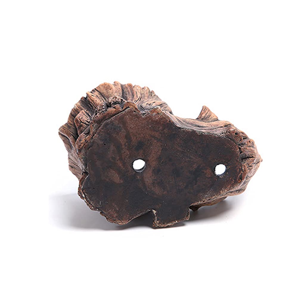 Cement Driftwood Planter Pots Imitation Stump Log Concrete Flower Succulent Pot/Container (8.3" L x 4.7" W x 3.5"