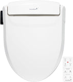 Electric Elongated Bidet Toilet Seat with Heated Seat, Warm Air Dryer, Temperature-Controlled Wash, Remote Control