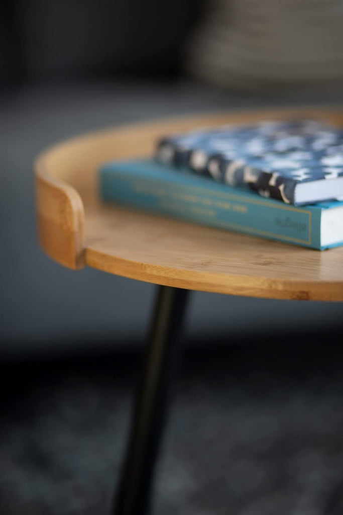 Side Table, Bamboo, Natural, 40 x 50 x 40 cm