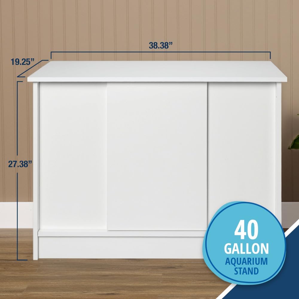 40 Gallon Fish Tank Stand, Durable Water-Resistant Wood