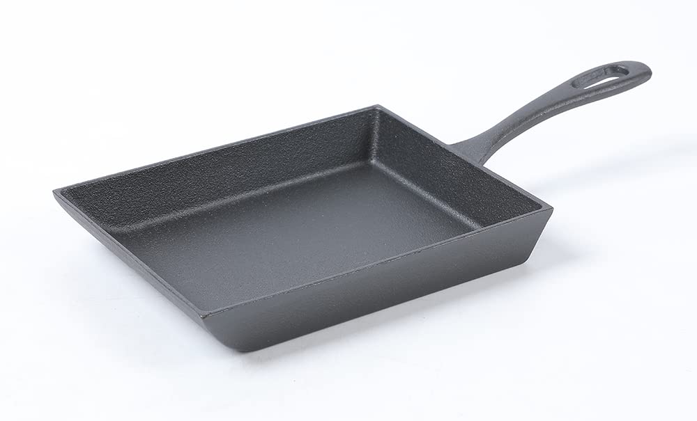 Japanese Omelette Pan Cast Iron Rectangle Egg Pan tomagoyaki pan rolled eggs pre-seasoned