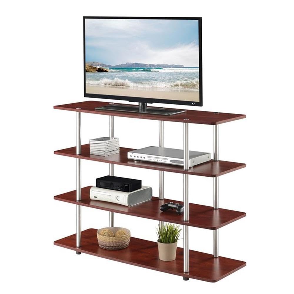 Concepts Designs2Go No Tools XL Highboy 4-Tier TV Stand 47.25" - Entertainment Center for TVs up to 55 Inches, Modern