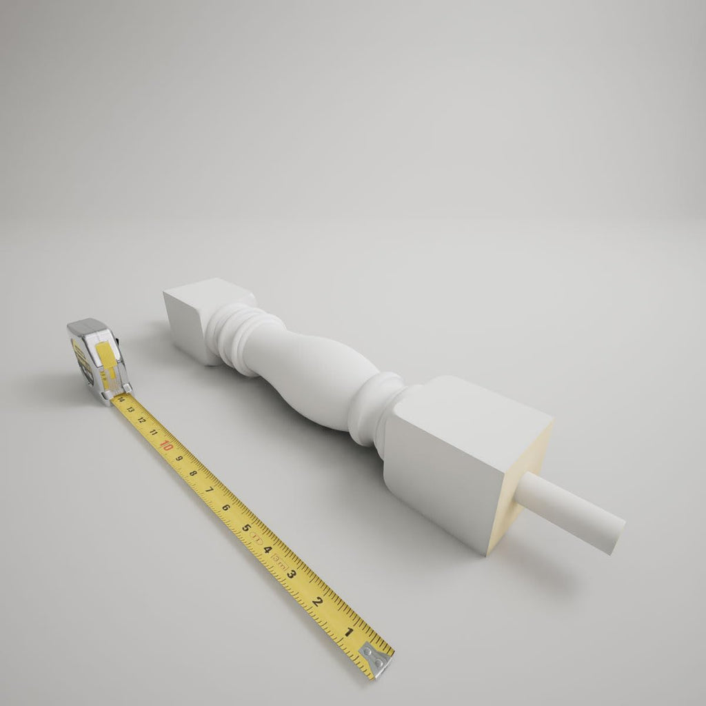 Endurathane 500 Series Amy Baluster: 2 1/2"W x 15"H (5 3/4" On Center Spacing for 4" Sphere Code), Factory Primed