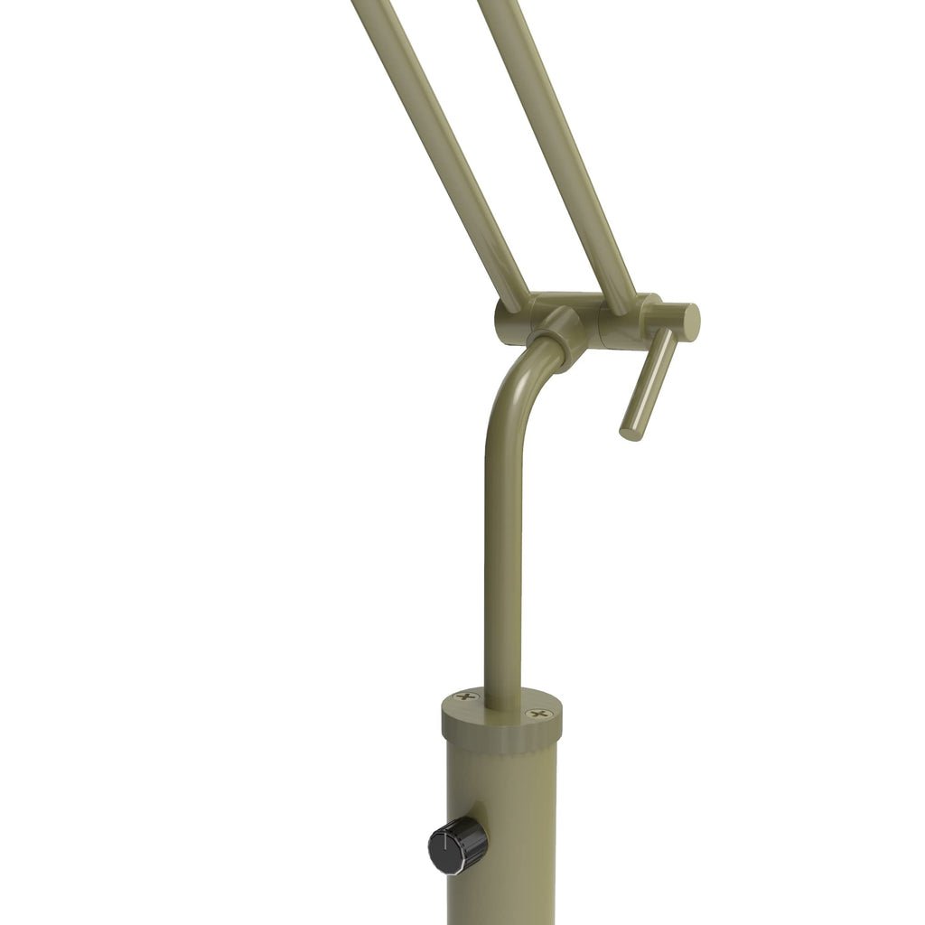 High Powered, dimmable, LED Floor Lamp - Fled-GPS (Antique Brass)