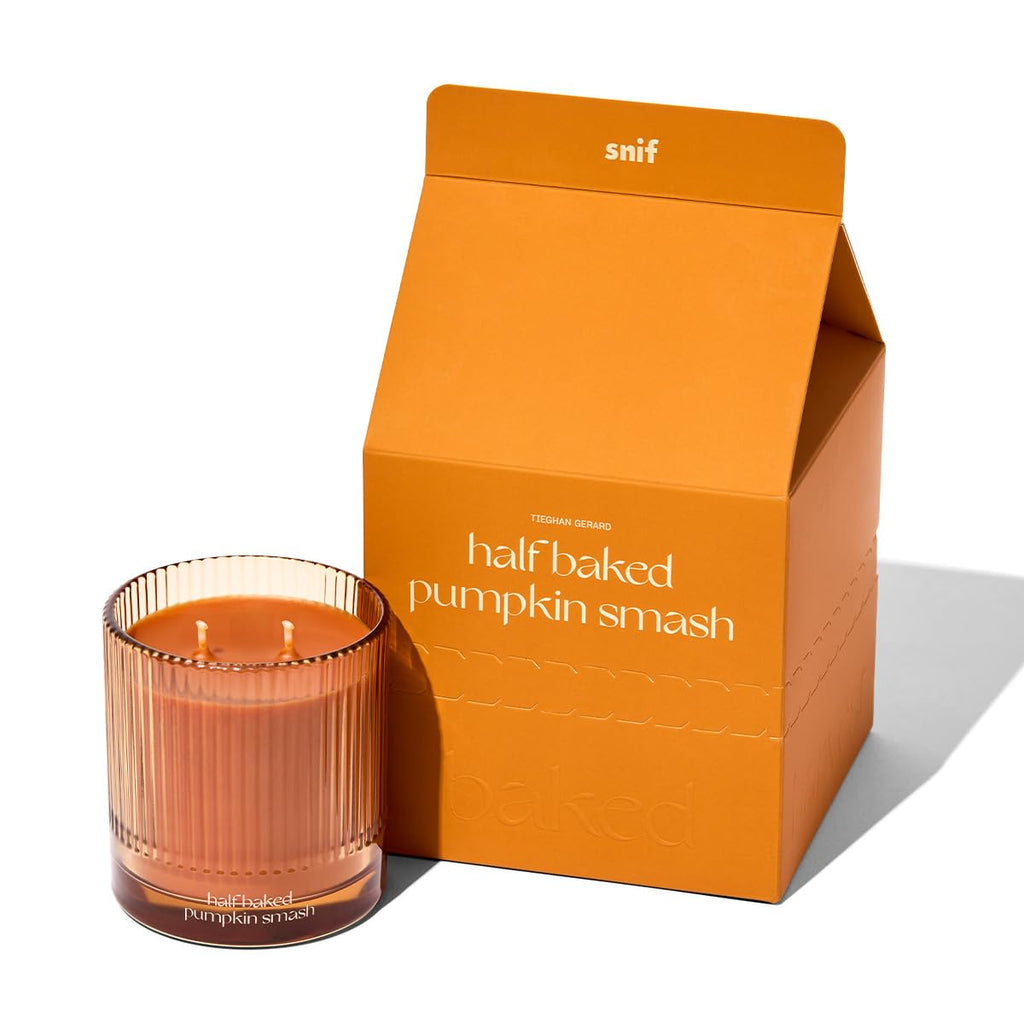 Half Baked Pumpkin Smash Non-Toxic Candle, Fall Scent, 8.5 oz