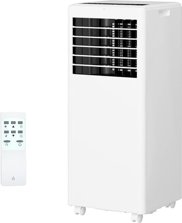 8000 BTU Portable Air Conditioner, Quiet AC Unitw/Remote Control & 24H Timer, 3 in