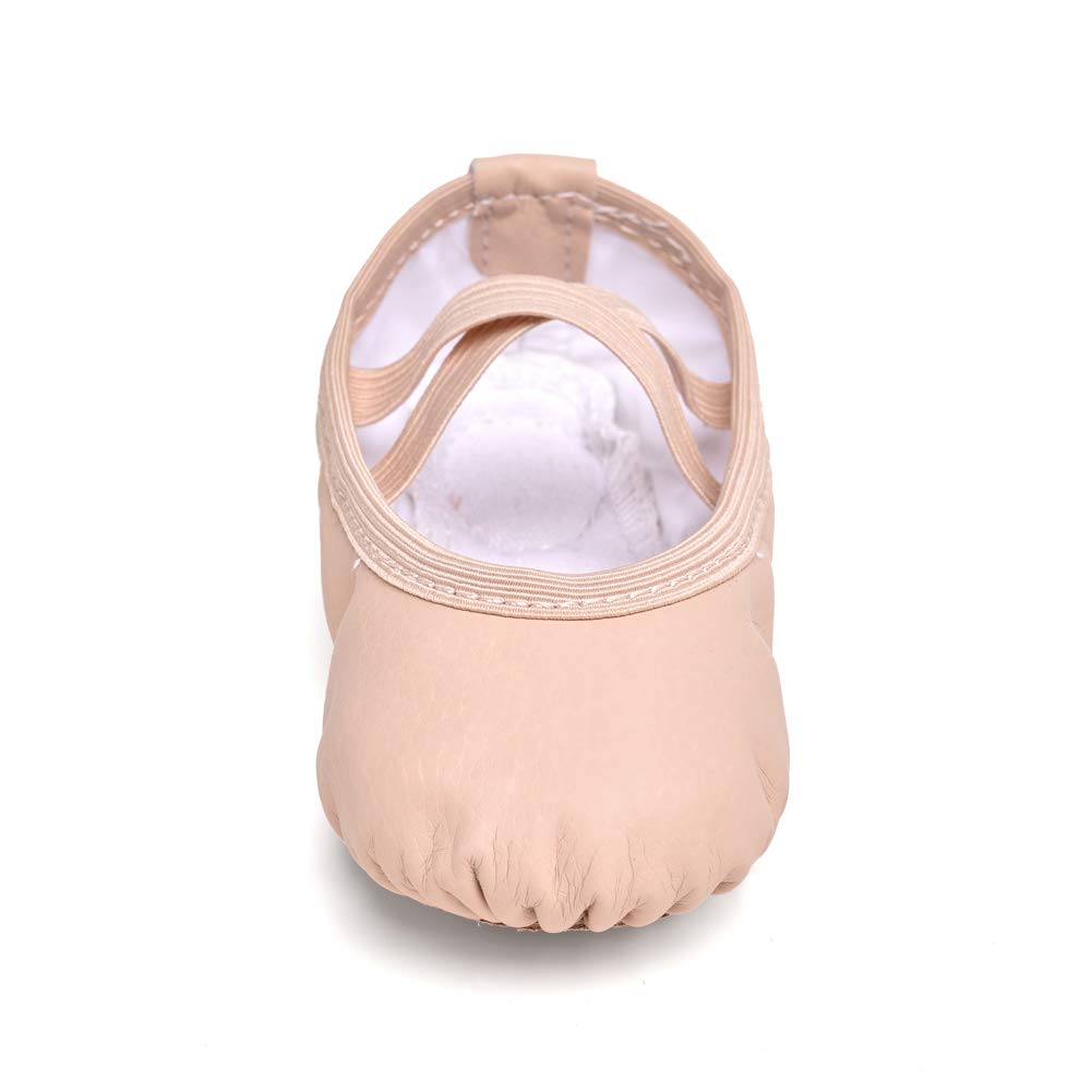 Ballet Shoes for Girls Toddler Soft Leather Split Sole(BP, 9MT)