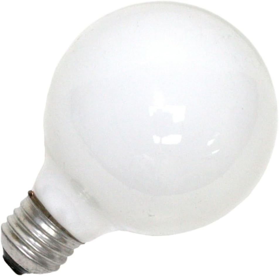 Double Life 40 Watt Vanity Light Bulbs 1 Pack - Incandescent E26 Medium Base Globe Bulbs for Bathroom, Dimmable G25