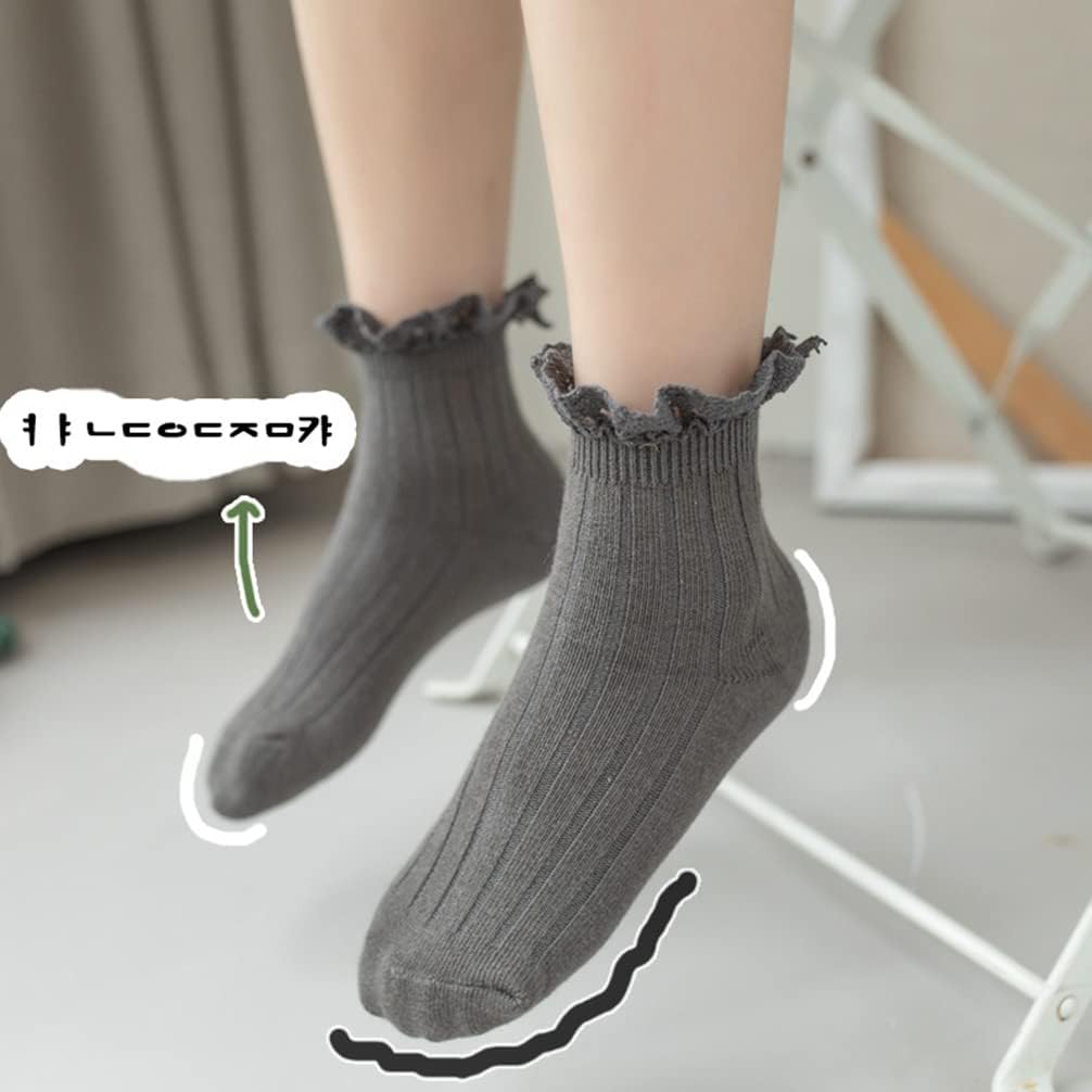 Girls Vintage Ruffle Dress Socks Toddler Girl Boot Socks