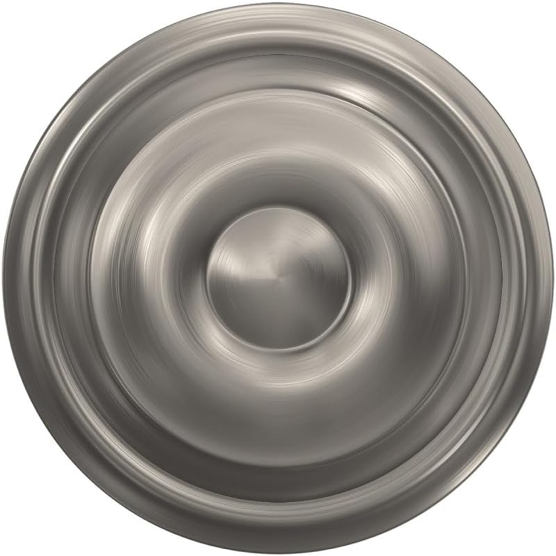 Georgian Door Knob, Hall & Closet Passage Lock, Satin Nickel