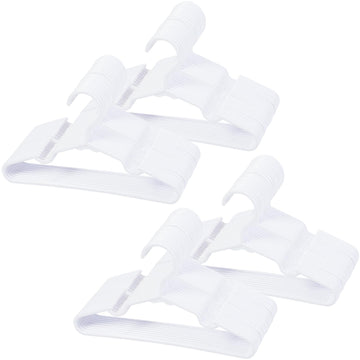 80 Pack White Baby Nursery Closet Hangers, Kids Plastic Hangers, Non-Slip Laundry Infant Pant & Coat Hangers for