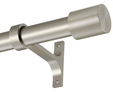 Heavy Duty Curtain Rods Extra Long 144 to 240 Inch, Single Drapery Rods with Cap Finials, 1-Inch Window Treatment