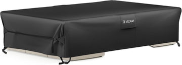 Patio Furniture Cover Waterproof - 420D Heavy Duty Outdoor Furniture Cover with Buckles & Air Vent, Windproof Patio