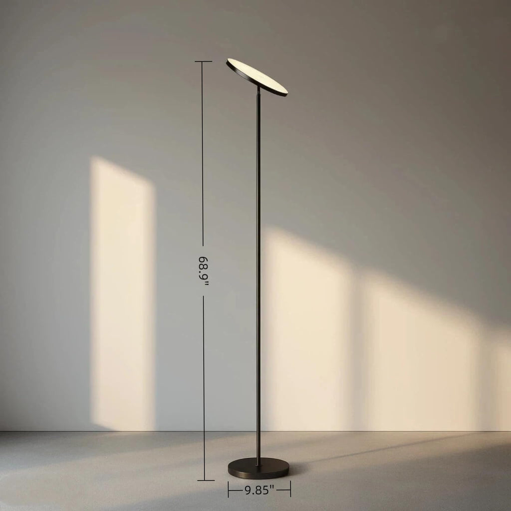 Floor Lamp,30W/2400LM Sky LED Modern Torchiere 3 Color Temperatures Super Bright-Tall Standing Pole Light with Remote