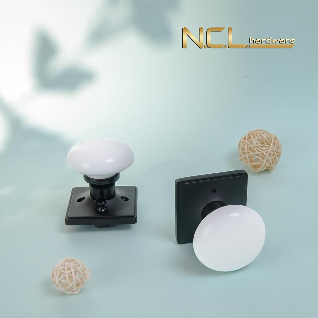 White Door Knobs, Door Knob Interior, Porcelain Square Door Levers, Privacy Door Handles, Door Locks