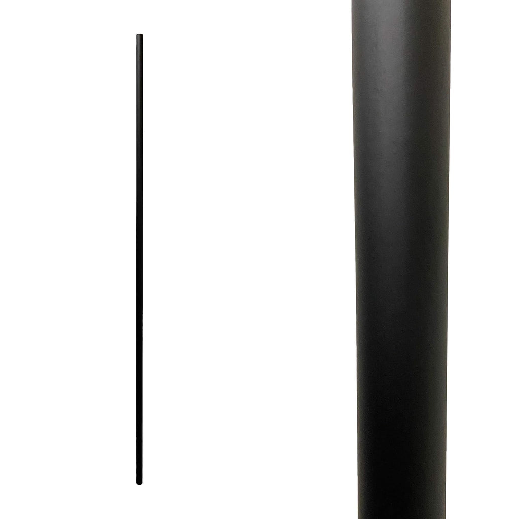 5/8" Round Iron Stair Balusters - 44" Metal Stair Spindles for Indoor Stair Railing & Banister, Hollow, Satin Black
