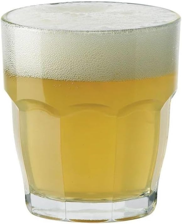 Rock Bar Juice Glasses, Set of 6-7.25 Oz. Stackable Drinking Glasses for Cocktails, Desserts & Soft Drinks